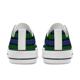 NASHVILLE BRAND GREEN AND BLUE PLAID Classic Low Top Canvas Shoes