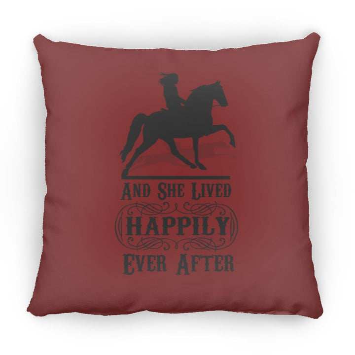 HAPPILY EVER AFTER (TWH Pleasure) Blk ZP14 Small Square Pillow