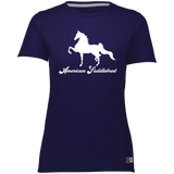 AMERICAN SADDLEBRED (DESIGN 1) WHITE 4HORSE 64STTX Ladies’ Essential Dri-Power Tee