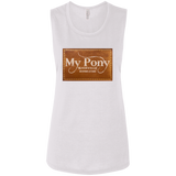 MY PONY NASHVILLE BRAND B8803 Ladies' Flowy Muscle Tank