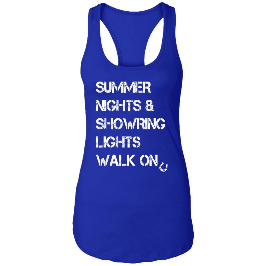 Summer Nights Showring Lights Walk On NL1533 Ladies Ideal Racerback Tank