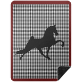 HOUNDS TOOTH TWH PERFORMANCE BSHL Premium Black Sherpa Blanket 60x80