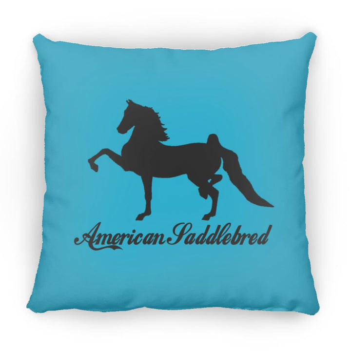 American Saddlebred 2 (black) ZP18 Large Square Pillow