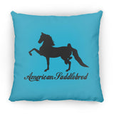 American Saddlebred 2 (black) ZP18 Large Square Pillow