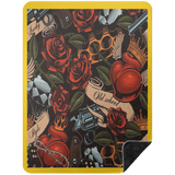 VINTAGE TAT 3 BSHL Premium Black Sherpa Blanket 60x80