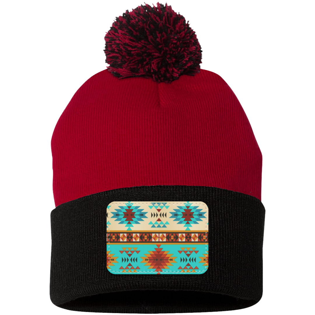 DUTTON RANCH 1 SP15 Pom Pom Knit Cap - Patch