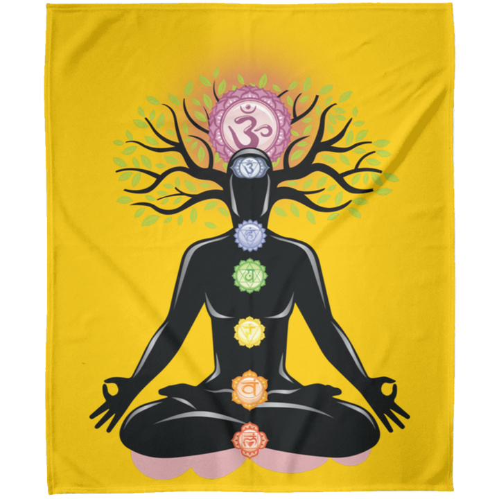 CHAKRAS PLUSH BLANKET (12 STYLES AND SIZES)