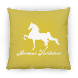 AMERICAN SADDLEBRED (DESIGN 1) WHITE 4HORSE PILLOWS THREE SIZES