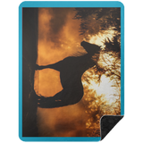 BLACK HORSE 1 BSHL Premium Black Sherpa Blanket 60x80