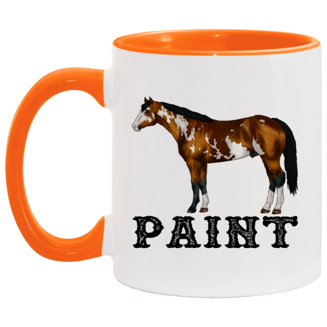 PAINT STYLE 1 4HORSE AM11OZ 11 oz. Accent Mug