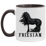 FRIESIAN STYLE 1 4HORSE AM11OZ 11 oz. Accent Mug