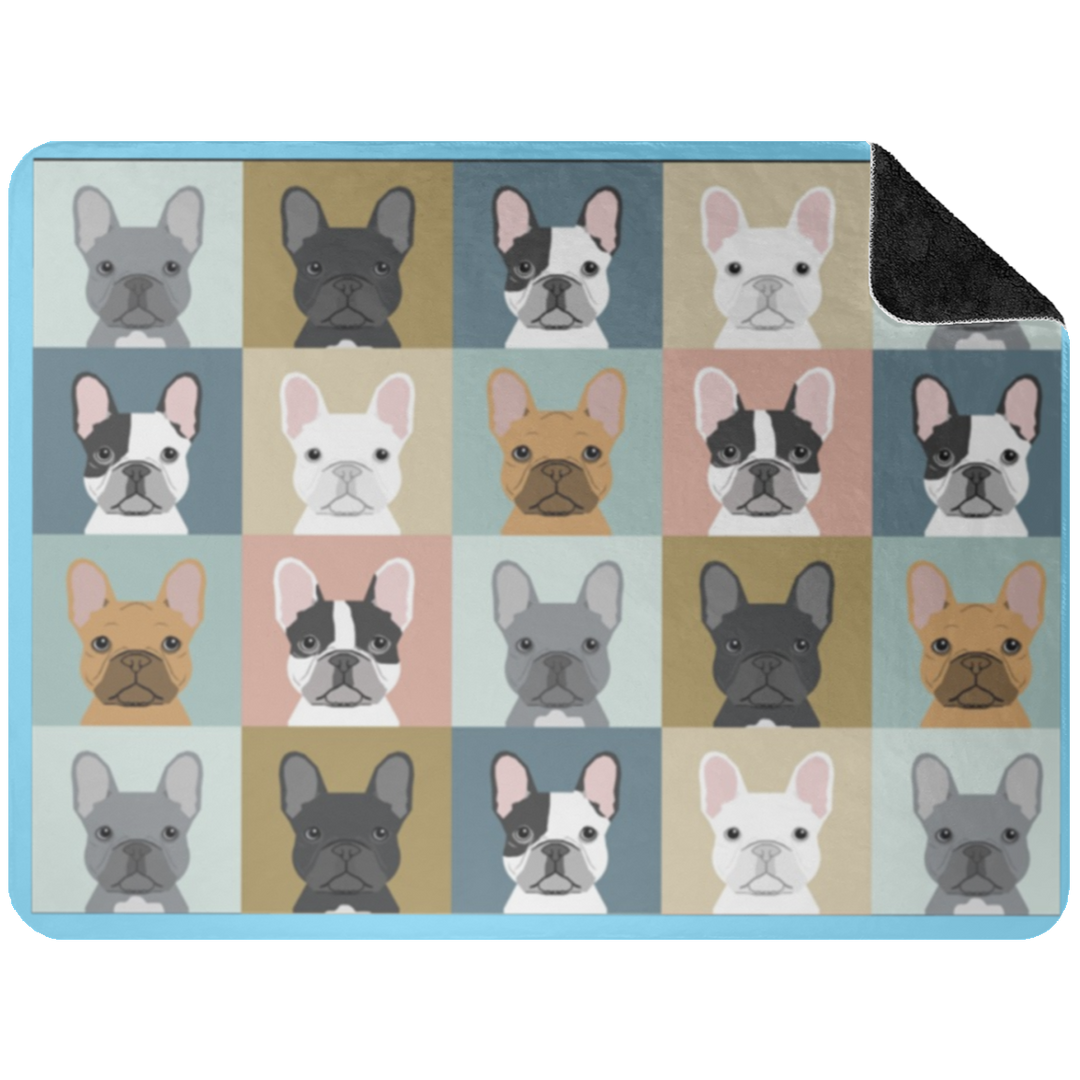 FRENCHIE BLANKET 2 BSHL Premium Black Sherpa Blanket 60x80