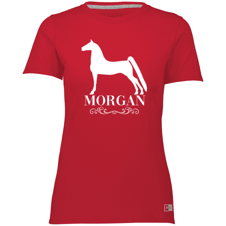 MORGAN STYLE 1 (WHITE) 4HORSE 64STTX Ladies’ Essential Dri-Power Tee