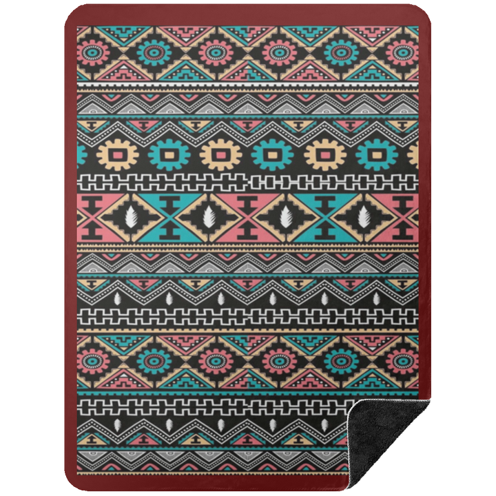 AZTEC 1 BSHL Premium Black Sherpa Blanket 60x80