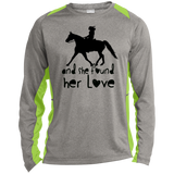 SHE FOUND HER LOVE FOX TROTTER TUMBLER ART - Copy ST361LS Long Sleeve Heather Colorblock Performance Tee