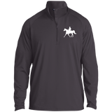 Missouri Fox Trotter WITH MALE RIDER WHITE ST850 1/2 Zip Raglan Performance Pullover