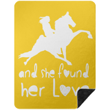 SHE FOUND HER LOVE BLANKET TWH PERFORMANCE BSHL Premium Black Sherpa Blanket 60x80