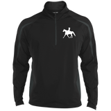 Missouri Fox Trotter LADY FINAL ART WHITE ST851 Men's Sport Wicking Colorblock 1/2 Zip