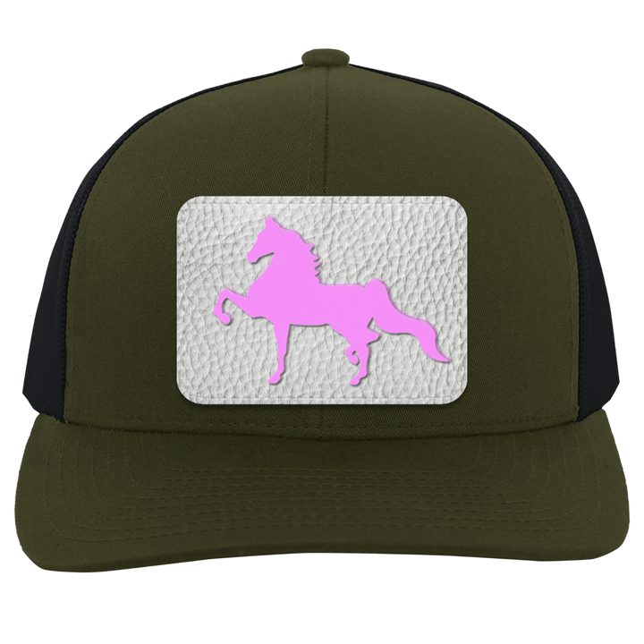 AMERICAN SADDLEBRED PINK 104C Trucker Snap Back - Patch