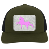 AMERICAN SADDLEBRED PINK 104C Trucker Snap Back - Patch