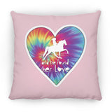 SHE FOUND HER LOVE TWH PLEASURE HEART ZP18 Large Square Pillow