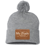 MY PONY NASHVILLE SP15 Pom Pom Knit Cap - Patch