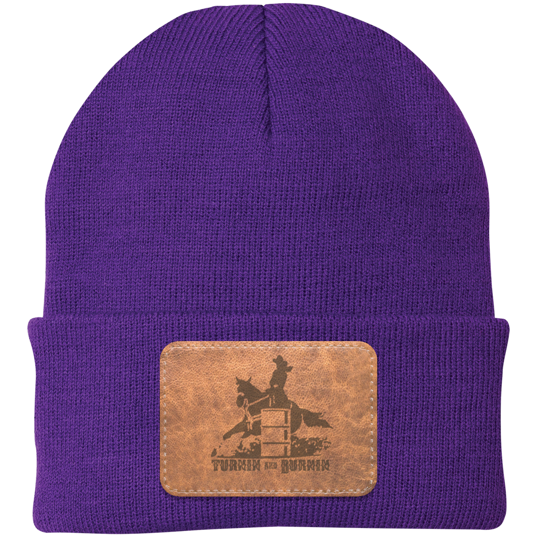 TURNIN AND BURNIN ON LEATHER CP90 Knit Cap - Patch