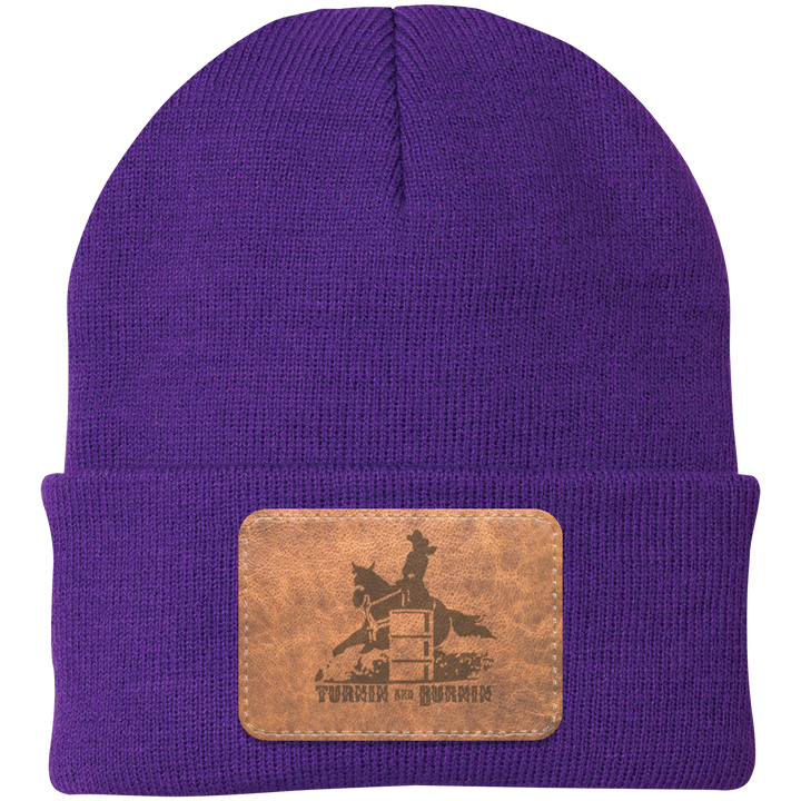 TURNIN AND BURNIN ON LEATHER CP90 Knit Cap - Patch