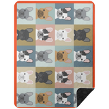 FRENCHIE BLANKET 2 BSHL Premium Black Sherpa Blanket 60x80
