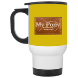 MY PONY NASHVILLE BRAND XP8400W White Travel Mug