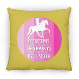 SHE LIVED HAPPILY TWH PLEASURE SHADES OF PINK ZP18 Large Square Pillow