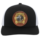 BLAISE BROCCARD (Legends Series) Round Leather Patch 104C Trucker Snap Back - Patch