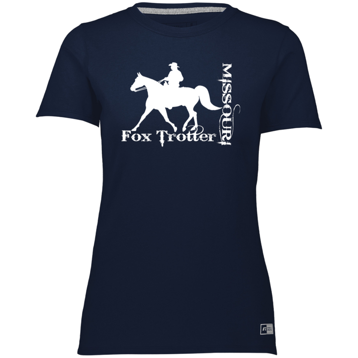 MISSOURI FOX TROTTER (white) 4HORSE 64STTX Ladies’ Essential Dri-Power Tee