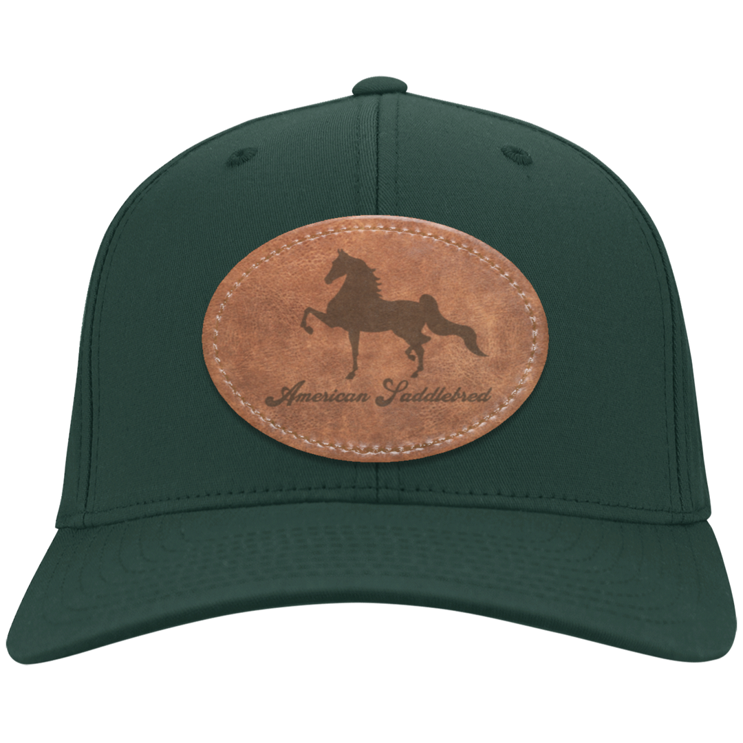 AMERICAN SADDLEBRED ON LEATHER CP80 Twill Cap - Patch