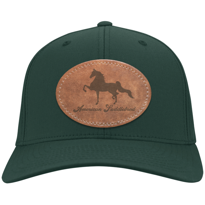 AMERICAN SADDLEBRED ON LEATHER CP80 Twill Cap - Patch