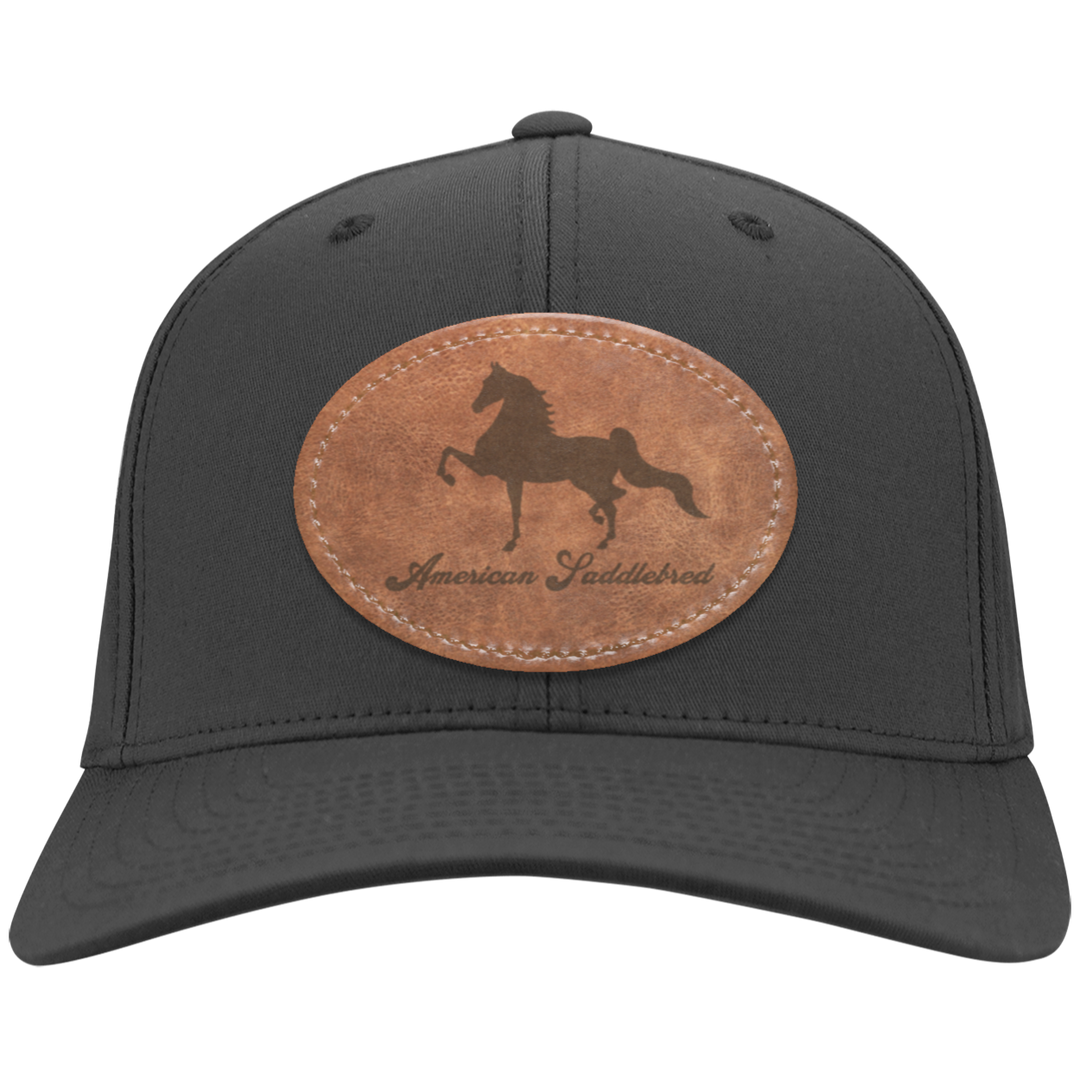 AMERICAN SADDLEBRED ON LEATHER CP80 Twill Cap - Patch