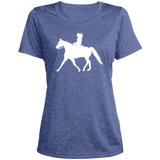 Missouri Fox Trotter LADY FINAL ART WHITE LST360 Ladies' Heather Scoop Neck Performance Tee
