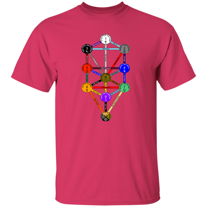 KABBAHLAH TREE OF LIFE 4HORSE G500 5.3 oz. T-Shirt