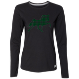 TENNESSEE WALKING HORSE DESIGN 3 JMD (GREEN PLAID) 64LTTX Ladies’ Essential Dri-Power Long Sleeve Tee