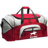 RACING (white) 4HORSE BG99 Colorblock Sport Duffel
