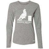 BARREL RACING STYLE 1 (WHITE) 4HORSE 64LTTX Ladies’ Essential Dri-Power Long Sleeve Tee