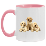 YELLOW LAB PUPS 1 AM11OZ 11 oz. Accent Mug