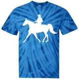 Missouri Fox Trotter WITH MALE RIDER WHITE CD100Y Youth Tie Dye T-Shirt