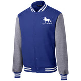 American Saddlebred 2 (white) ST270 Fleece Letterman Jacket