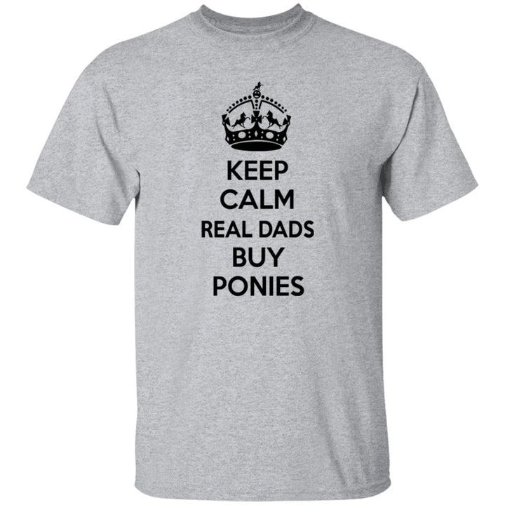 REAL DADS BUY PONIES (black) G500 5.3 oz. T-Shirt