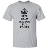 REAL DADS BUY PONIES (black) G500 5.3 oz. T-Shirt