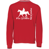 MISSOURI FOX TROTTER (white) 4HORSE 698HBM Dri-Power Fleece Crewneck Sweatshirt