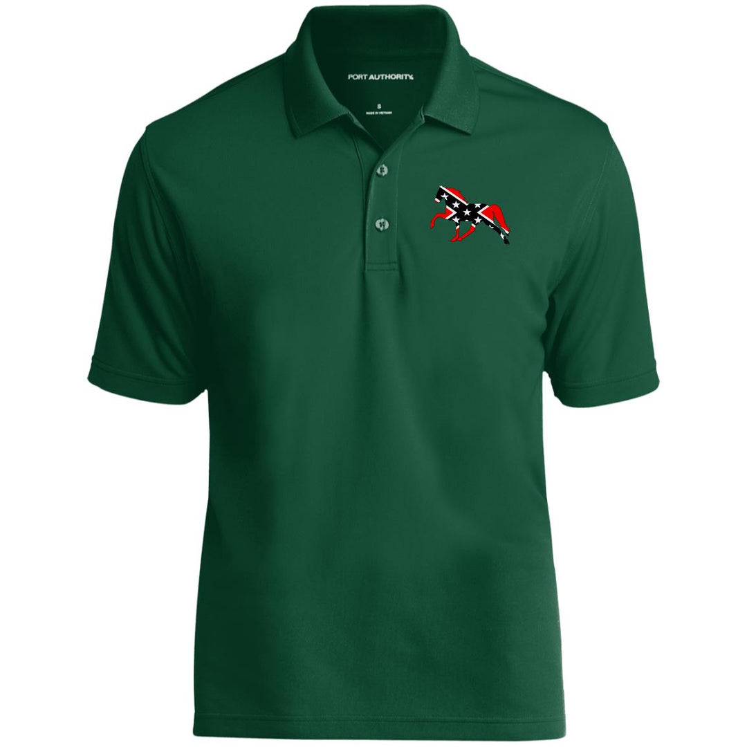 Rebel on the Rail Tennessee Walking Horse Pleasure K110 Dry Zone UV Micro-Mesh Polo