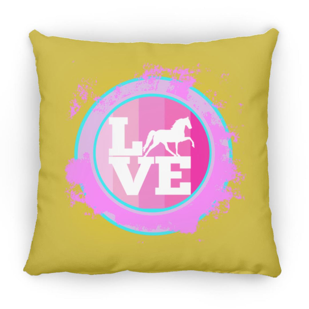 TWH PLEASURE BLEACH SPLATTER PINK TEAL ZP16 Medium Square Pillow