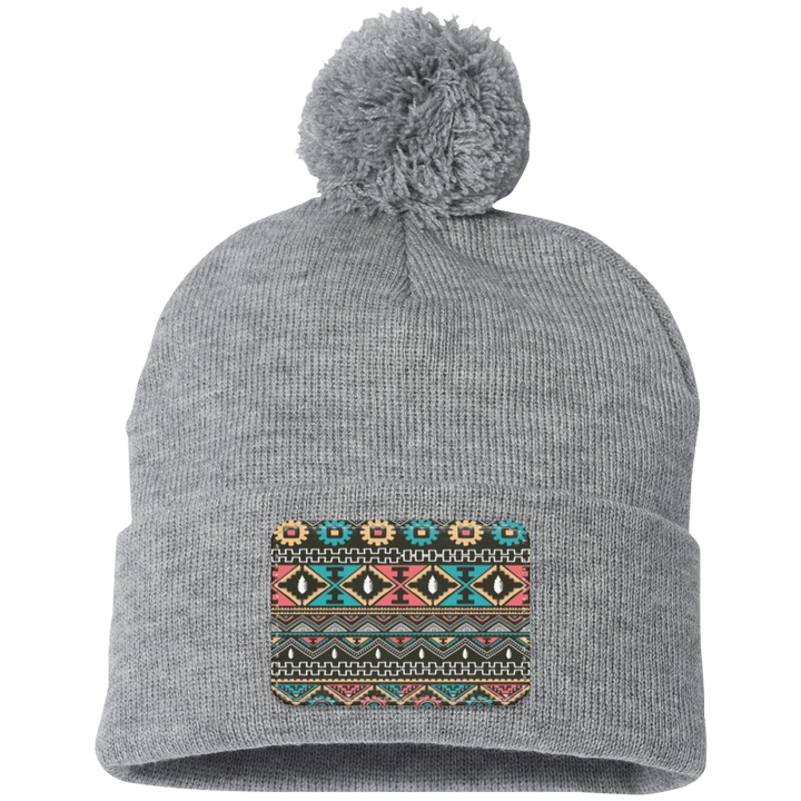 AZTEC 1 SP15 Pom Pom Knit Cap - Patch